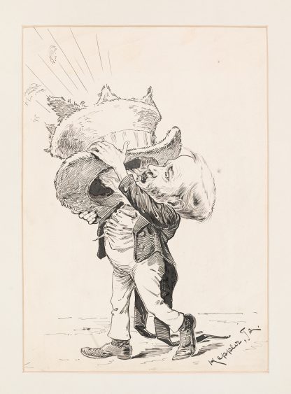 Benjamin Harrison ‘Talking Through his Hat by Udo Keppler